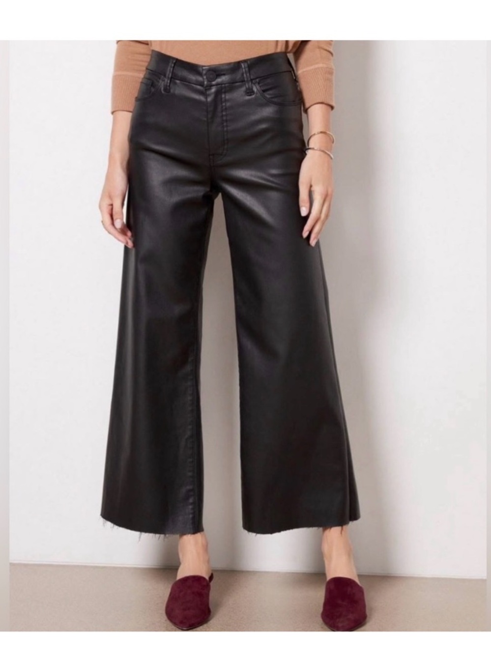 Kut from the Kloth Black Faux Leather Pants